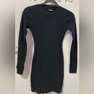 Aritzia Black LongSleeve Thermal Dress